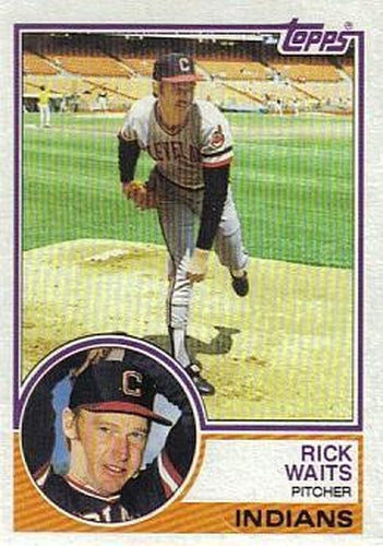 #779 Rick Waits - Cleveland Indians - 1983 Topps Baseball