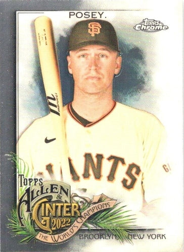 #77 Buster Posey - San Francisco Giants - 2022 Topps Allen & Ginter Chrome Baseball
