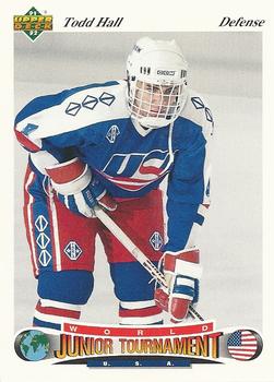 #77 Todd Hall - USA - 1991-92 Upper Deck Czech World Juniors Hockey