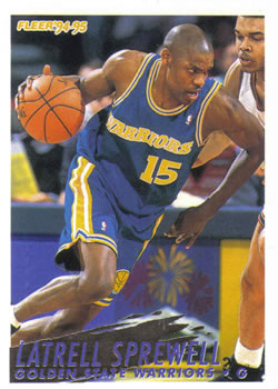 #77 Latrell Sprewell - Golden State Warriors - 1994-95 Fleer Basketball