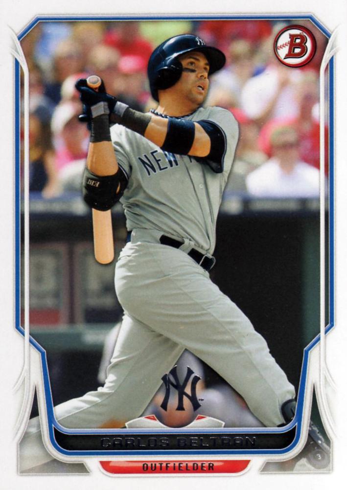 #77 Carlos Beltran - New York Yankees - 2014 Bowman Baseball