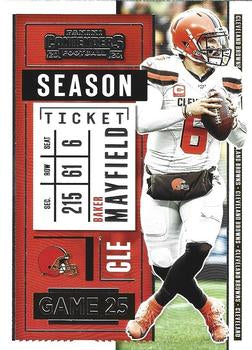 #77 Baker Mayfield - Cleveland Browns - 2020 Panini Contenders Football