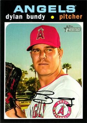 #77 Dylan Bundy - Los Angeles Angels - 2020 Topps Heritage Baseball
