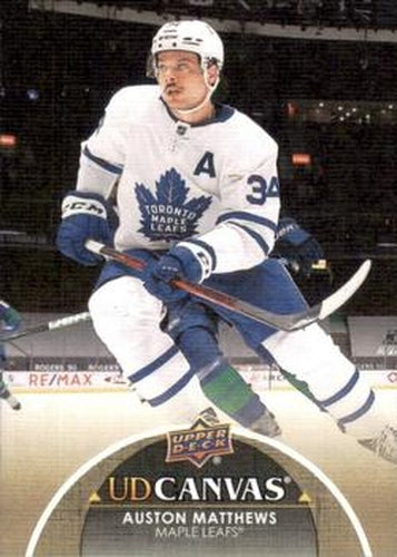 #C77 Auston Matthews - Toronto Maple Leafs - 2021-22 Upper Deck - UD Canvas Hockey