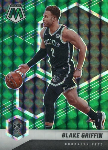 #77 Blake Griffin - Brooklyn Nets - 2020-21 Panini Mosaic - Mosaic Green Basketball