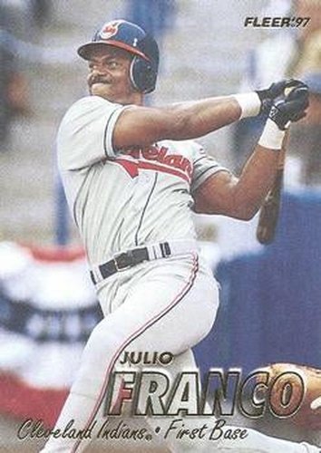 #77 Julio Franco - Cleveland Indians - 1997 Fleer Baseball