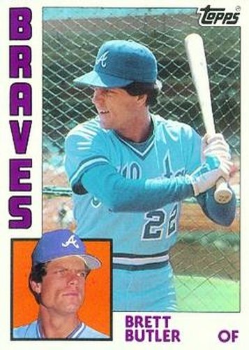 #77 Brett Butler - Atlanta Braves - 1984 Topps Baseball