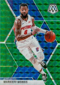 #77 Markieff Morris - Detroit Pistons - 2019-20 Panini Mosaic - Green Prizm Basketball