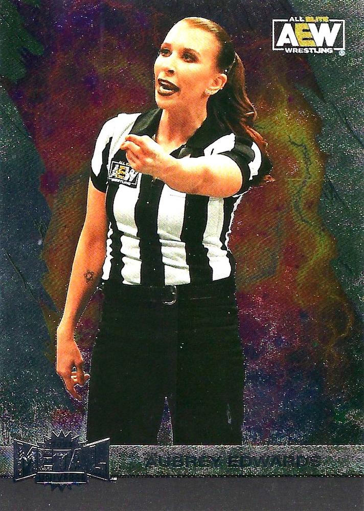 #77 Aubrey Edwards - 2022 SkyBox Metal Universe AEW Wrestling