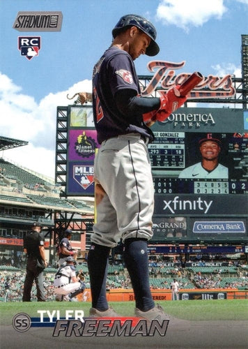 #77 Tyler Freeman - Cleveland Guardians - 2023 Stadium Club Baseball