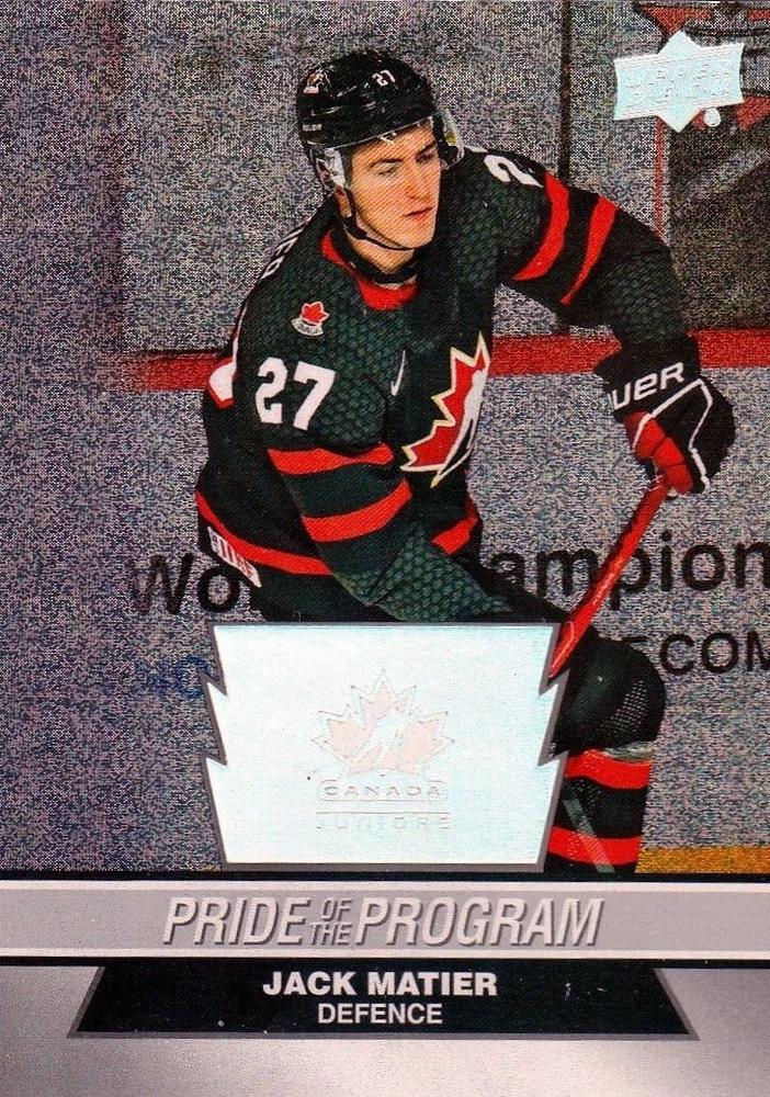 #77 Jack Matier - Canada - 2023 Upper Deck Team Canada Juniors - Patterned Foilboard Hockey