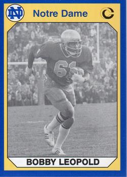 #77 Bobby Leopold - Notre Dame Fighting Irish - 1990 Collegiate Collection Notre Dame Football