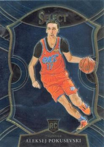 #77 Aleksej Pokusevski - Oklahoma City Thunder - 2020-21 Panini Select - Blue Basketball