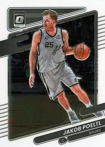 #77 Jakob Poeltl - San Antonio Spurs - 2021-22 Donruss Optic Basketball