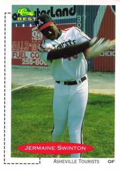 #77 Jermaine Swinton - Asheville Tourists - 1991 Classic Best Baseball