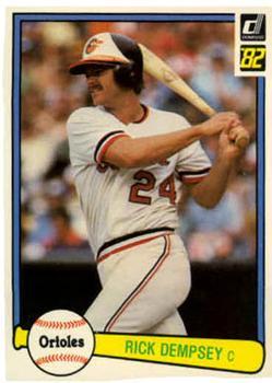 #77 Rick Dempsey - Baltimore Orioles - 1982 Donruss Baseball
