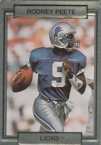 #77 Rodney Peete - Detroit Lions - 1990 Action Packed Football