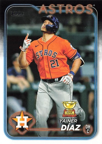 #77 Yainer Díaz - Houston Astros - 2024 Topps Baseball