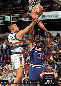 #77 Chris Jackson - Denver Nuggets - 1992-93 Stadium Club Basketball