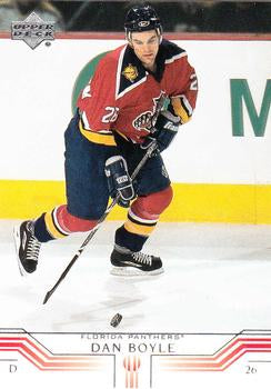 #77 Dan Boyle - Florida Panthers - 2001-02 Upper Deck Hockey