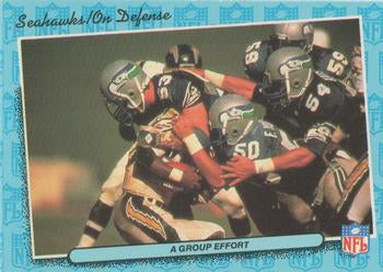 #77 A Group Effort Defense - Seattle Seahawks - 1986 Fleer Team Action Football