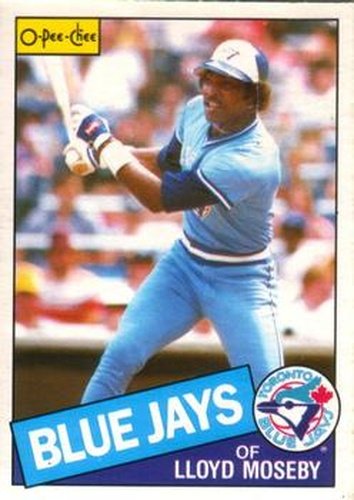 #77 Lloyd Moseby - Toronto Blue Jays - 1985 O-Pee-Chee Baseball
