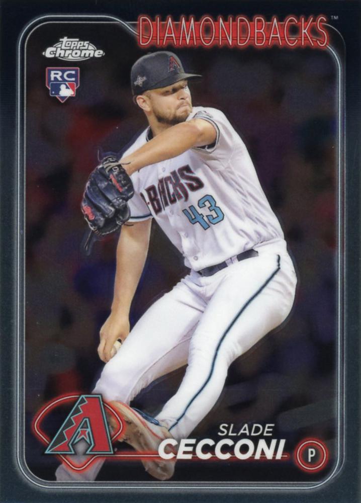 #77 Slade Cecconi - Arizona Diamondbacks - 2024 Topps Chrome Baseball