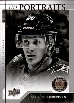 #P-77 Marcus Sorensen - San Jose Sharks - 2017-18 Upper Deck - UD Portraits Hockey