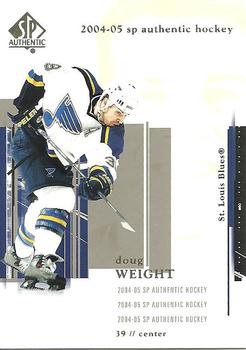 #77 Doug Weight - St. Louis Blues - 2004-05 SP Authentic Hockey