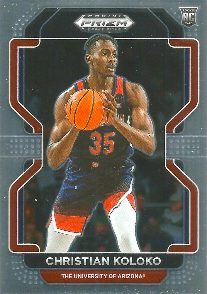 #77 Christian Koloko - Arizona Wildcats - 2022 Panini Prizm Draft Picks Basketball