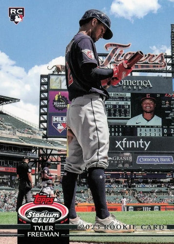 #77b Tyler Freeman - Cleveland Guardians - 2023 Stadium Club Baseball
