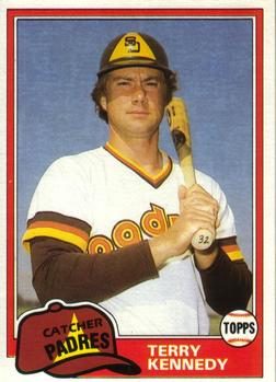 #780 Terry Kennedy - San Diego Padres - 1981 Topps Baseball