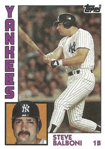 #782 Steve Balboni - New York Yankees - 1984 Topps Baseball