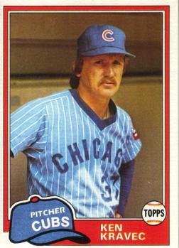 #783 Ken Kravec - Chicago Cubs - 1981 Topps Baseball