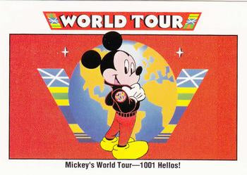 #172 Mickey's World Tour - 1001 Hellos! - 1991 Impel Disney