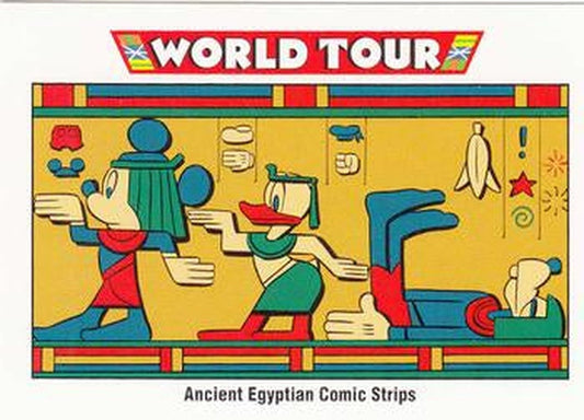 #186 Ancient Egyptian Comic Strips - 1991 Impel Disney