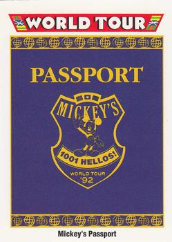 #196 Mickey's Passport - 1991 Impel Disney