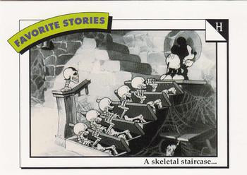#74 H: A skeletal staircase... - 1991 Impel Disney