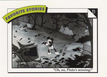 #76 D: "Oh, no, Pluto's missing!" - 1991 Impel Disney