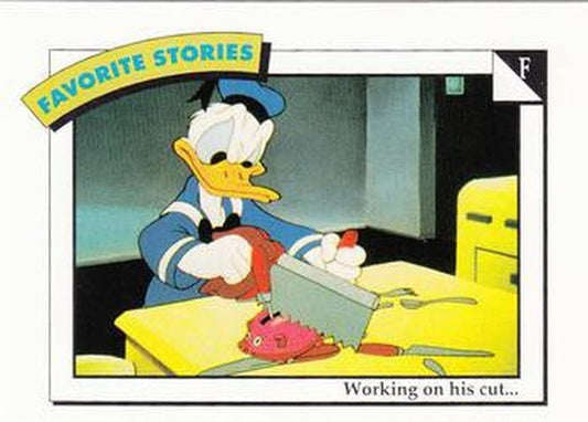 #87 F: Working on his cut... - 1991 Impel Disney