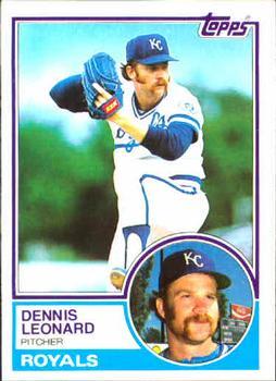 #785 Dennis Leonard - Kansas City Royals - 1983 Topps Baseball