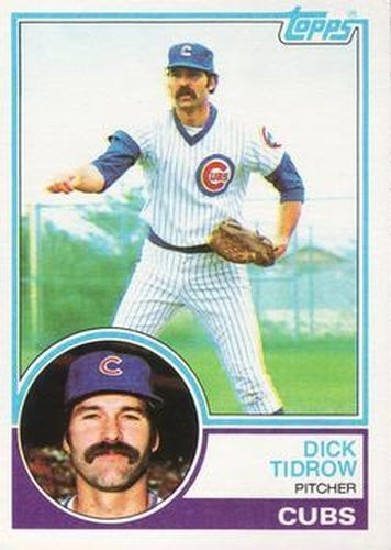 #787 Dick Tidrow - Chicago Cubs - 1983 Topps Baseball