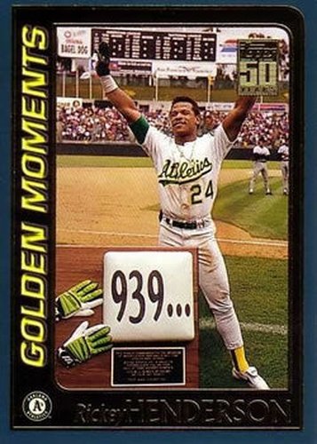 #787 Rickey Henderson - Oakland Athletics - 2001 Topps Baseball