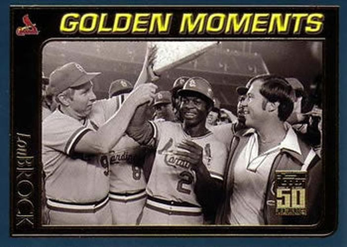 #788 Lou Brock - St. Louis Cardinals - 2001 Topps Baseball