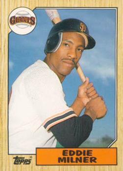 #78T Eddie Milner - San Francisco Giants - 1987 Topps Traded Baseball