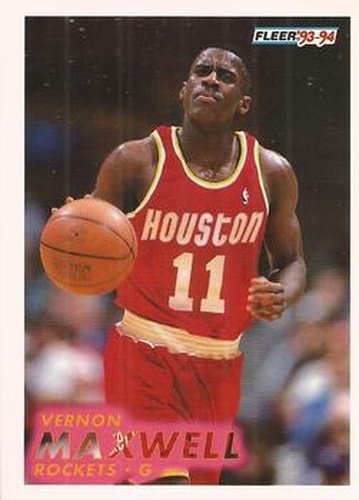 #78 Vernon Maxwell - Houston Rockets - 1993-94 Fleer Basketball