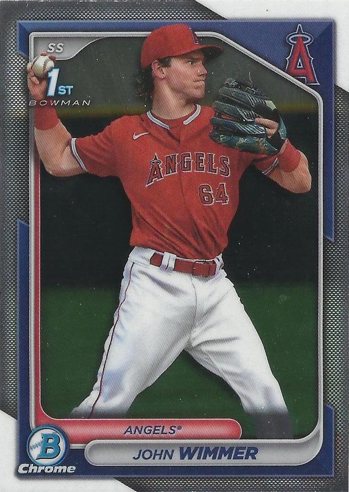 #BCP-78 John Wimmer - Los Angeles Angels - 2024 Bowman - Chrome Prospects Baseball