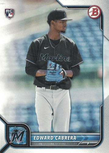 #78 Edward Cabrera - Miami Marlins - 2022 Bowman Baseball