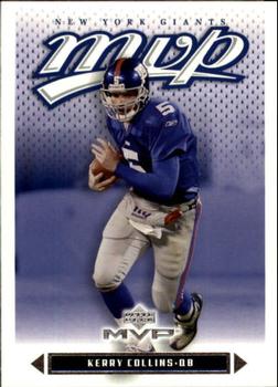 #78 Kerry Collins - New York Giants - 2003 Upper Deck MVP Football