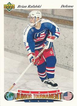 #78 Brian Rafalski - USA - 1991-92 Upper Deck Czech World Juniors Hockey